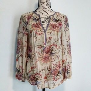 Sundance semi sheer blouse